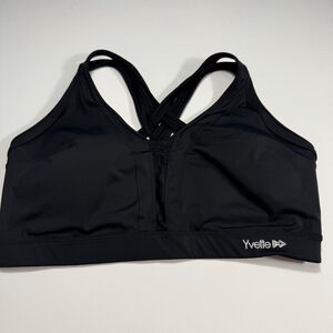Women's Yvette Black Sports Bra Plus Size 4X